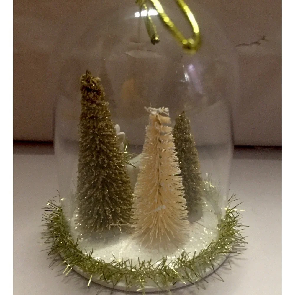 Cloche Retro Reindeer‎ Scene Christmas Tree Ornament Target Wondershop 4